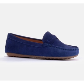 Marco Shoes Semišové mokasíny modrý 3