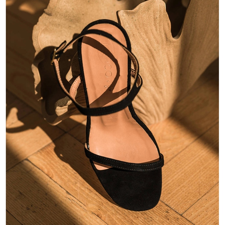 Marco Shoes Sandály na vysokém podpatku černá 2