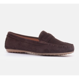 Marco Shoes Semišové mokasíny hnědý 1