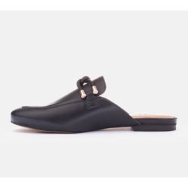 Marco Shoes Pantofle s ozdobou černý 2