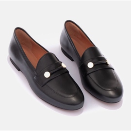 Marco Shoes Zlatě zdobené mokasíny černá 1