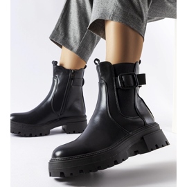 Černé zateplené boty Parolise černý 1