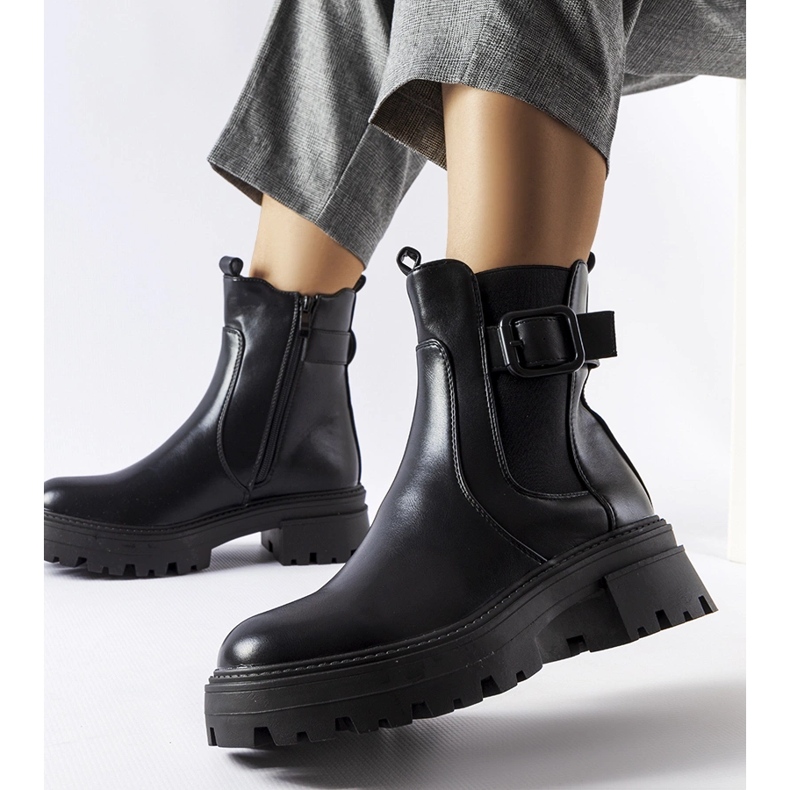 Černé zateplené boty Parolise černá 1