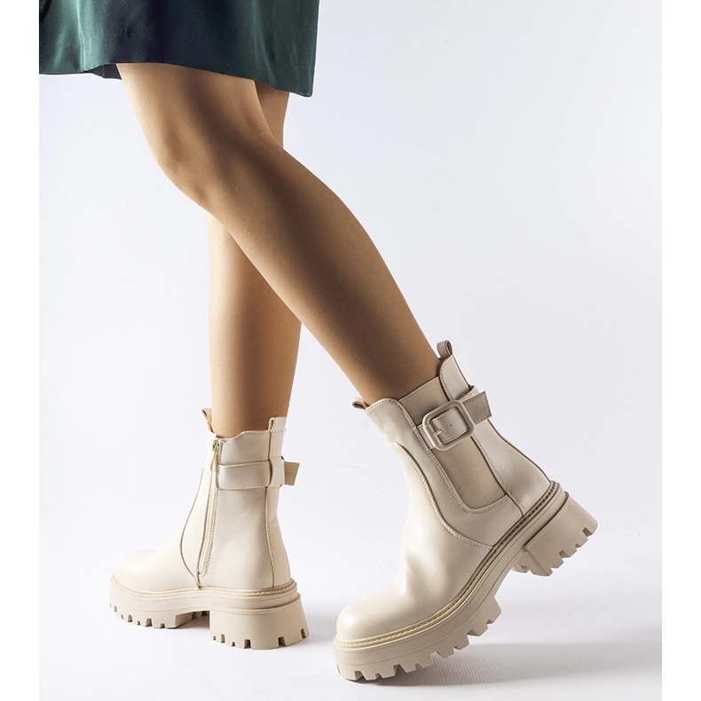 Béžové zateplené boty Parolise béžový 1