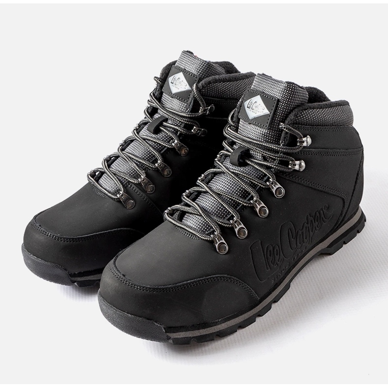 Černé kožené boty Lee Cooper LCJ-21-01-0705M černý 1