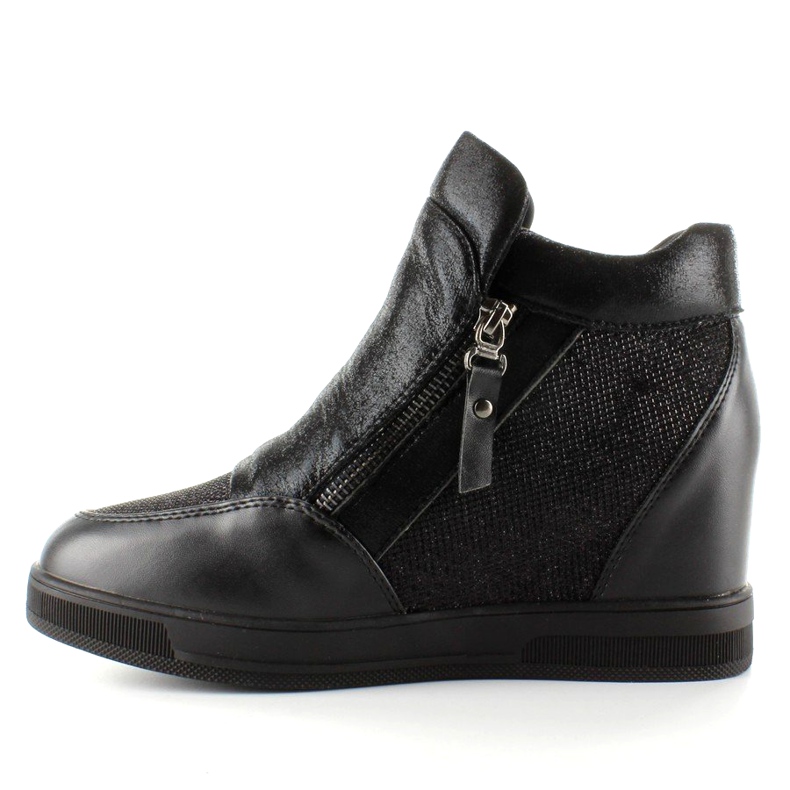 Tenisky na skrytém klínu 2017-1 Černé černá 1