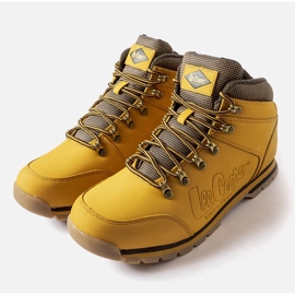 Žluté kožené boty Lee Cooper LCJ-21-01-0706M žluť 1