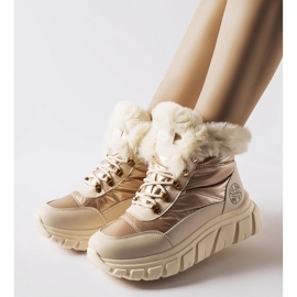 Zlaté sněhule Lee Cooper LCJ-23-44-1953L zlatý 1