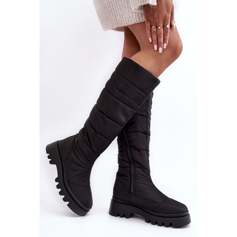 Dámské zateplené sněhule Black Big Star MM274332 černý 2