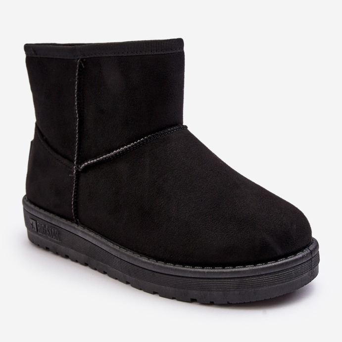 Dámské sněhule podšité kožešinou Black Big Star MM274158 černý 1