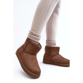 Dámské sněhule zateplené kožešinou Brown Big Star MM274161 hnědý 1