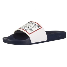 Tommy Hilfiger Žabky Tommy Jeans Patch Pool Slide M EM0EM00470 bílý 1
