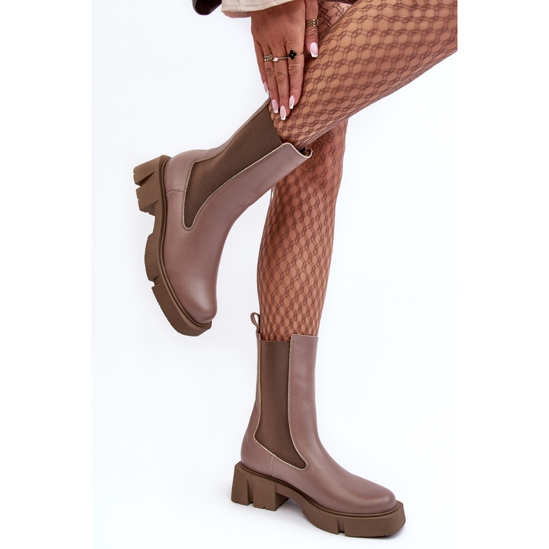 Dámské Chelsea Boots 2693/230 Laura Messi Brown hnědý 1