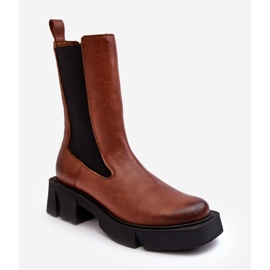 Dámské Chelsea Boots Laura Messi 2693/229 Brown hnědý 1