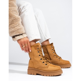 Shelovet dámské velbloudí semišové dělnice hnědý 1