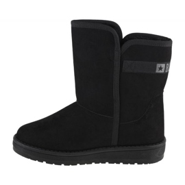 Big Star Dámské izolované vysoký sněhové boty Velká hvězda KK274618 Black černý 3