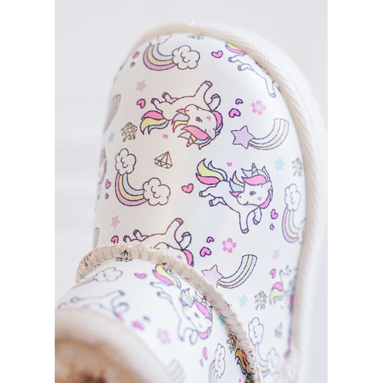 Dětské vzorované sněhule Béžová Elenet béžový 1