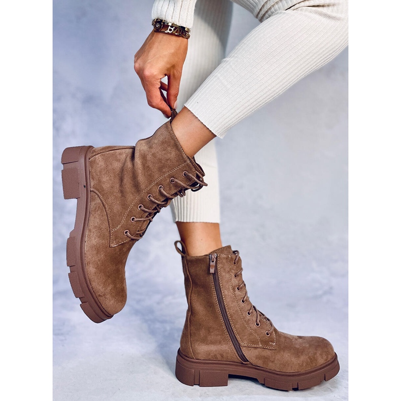 Šněrovačky Turner Khaki hnědý 2