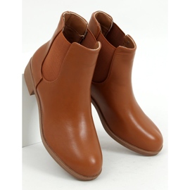 Klasické dámské chelsea boty Modena Camel hnědý 1