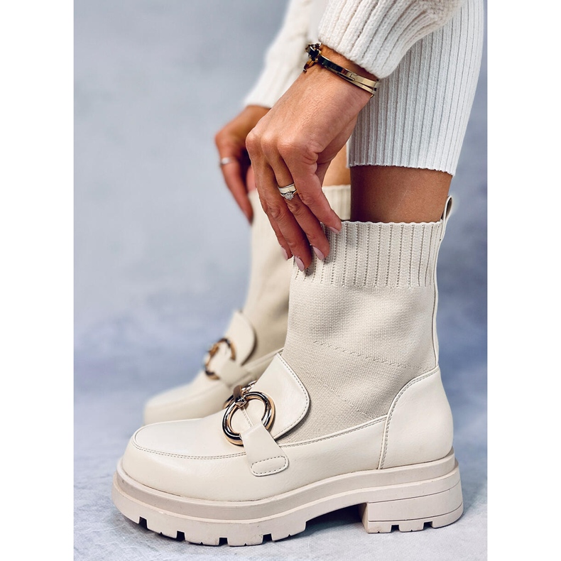 Svršek ponožky Tone Beige béžový 1