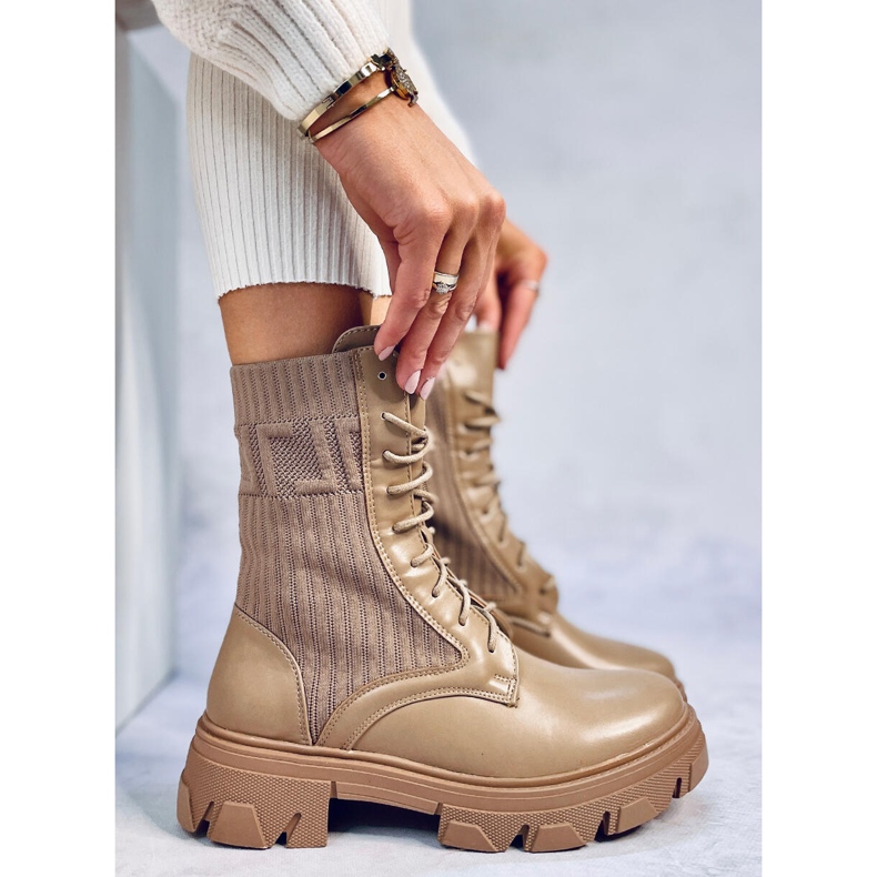 Dělníci se strečovým svrškem Calling Khaki béžový 1