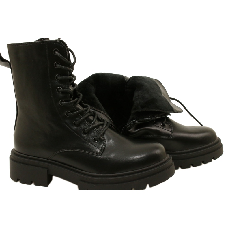 Evento Dámské boty černých dělníků Eveno 21BT35-4235 Boots 7