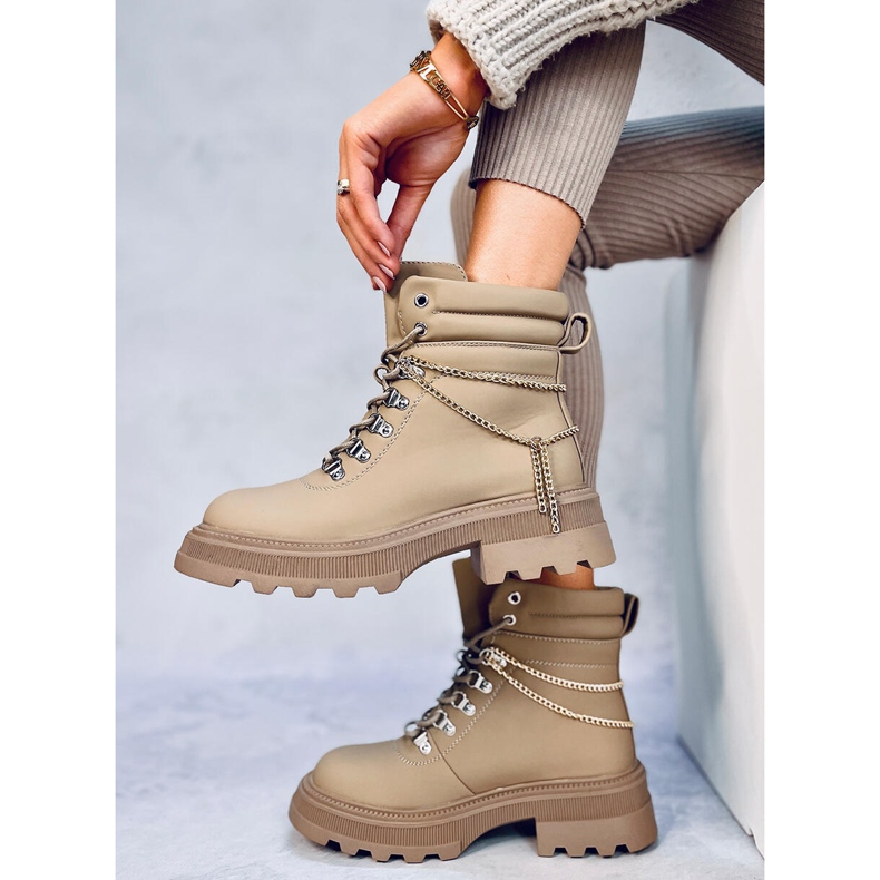 Boty Hudson Apricot Trapper béžový 1