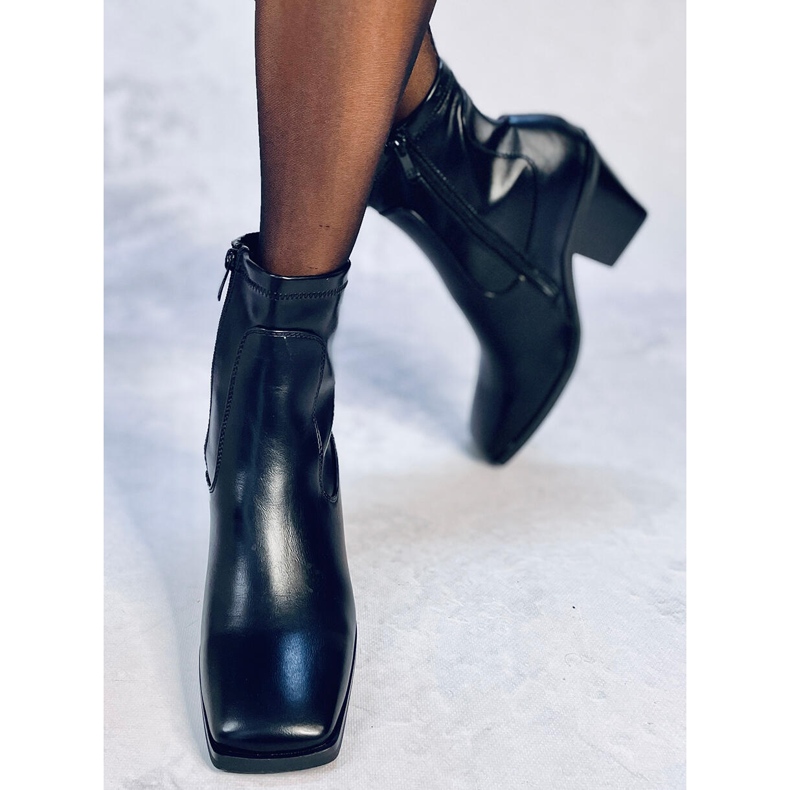 Arya Černé vysoké podpatky černý 1