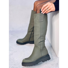 Dámské jezdecké boty Gibbs Army Green zelený 1