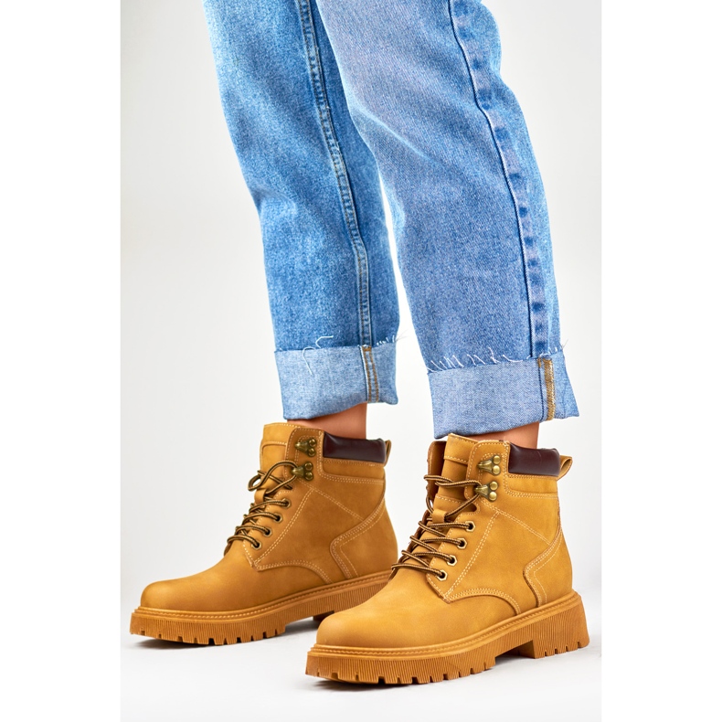 Klasické dámské velbloudí boty hnědý 2