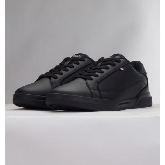 Boty Tommy Hilfiger Lo Cup Lth M FM0FM04827BDS černý 1