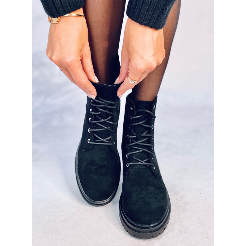 Šněrovací boty Vecna ​​​​Black černá 1