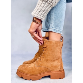 Šněrovačky Zoe Camel hnědý 1