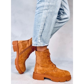 Šněrovačky Zoe Camel hnědý 3