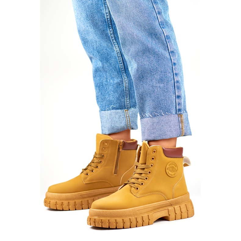 Klasické dámské velbloudí boty hnědý 1