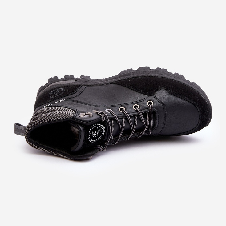 Pánské šněrovací trekové boty Trapper Black Salomene černý 2
