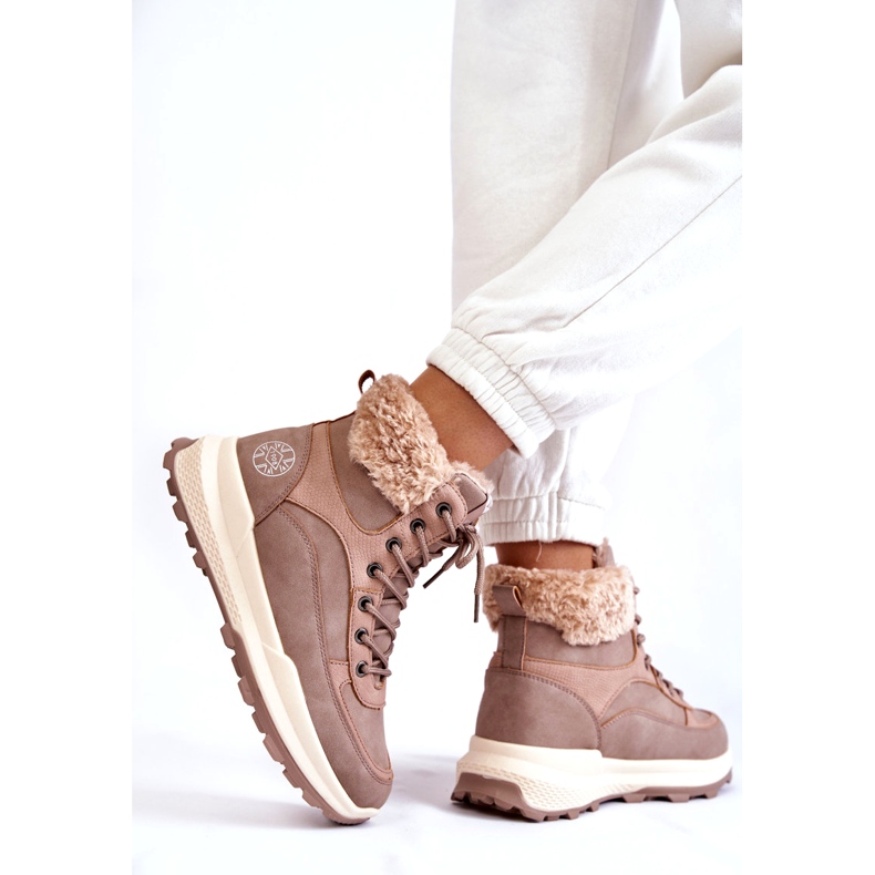 Dámské izolované boty Lee Cooper LCJ-22-44-1363 Pink růžový 4