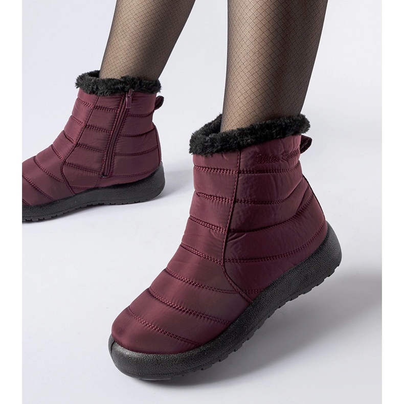 Vínové zateplené sněhule Valparaiso Water Resistant červené 1 Vínové zateplené sněhule Valparaiso Water Resistant červené 1