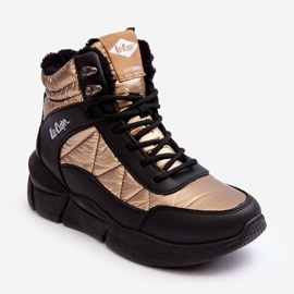 Zateplené dámské boty na platformě Lee Cooper LCJ-23-44-1986L Gold zlatý 2