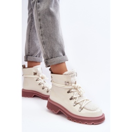 Lakované dámské kotníkové boty Trapper GOE MM2N4083 White bílý 5