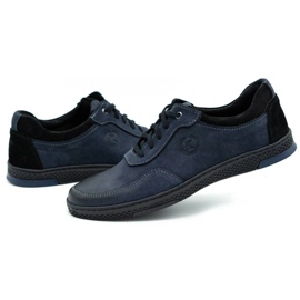 KOMODO Pánské neformální kožené sportovní boty 918K, tmavě modrá modrý 3 KOMODO Pánské neformální kožené sportovní boty 918K, tmavě modrá modrý 3