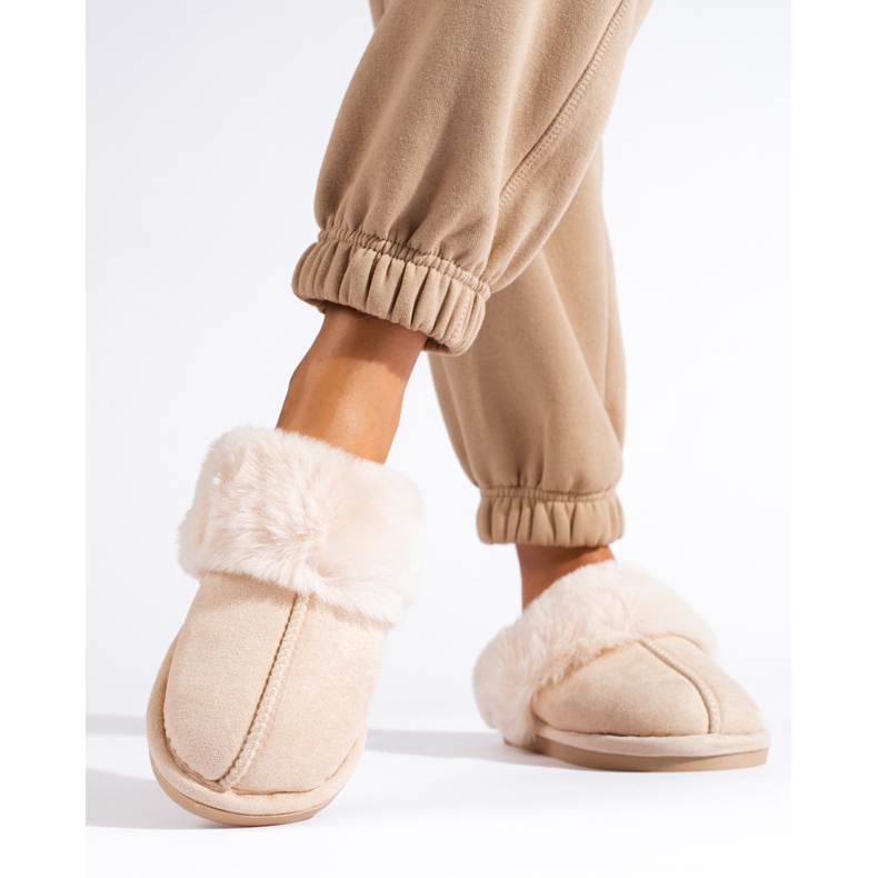 Béžové dámské pantofle Shelovet béžový 1