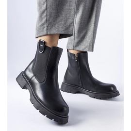 Černé klasické kotníkové boty Giacinta černá 1 Černé klasické kotníkové boty Giacinta černá 1