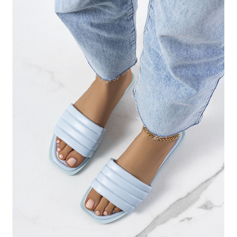 BM Keulen modré pantofle modrý 2