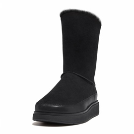 FitFlop GEN-FF krátké oboustranné shearlingové boty W GO9-090 černý 1