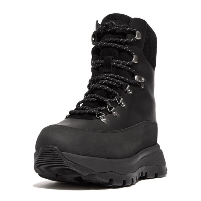 FitFlop Neo-D-Hyker voděodolná tkanina/semišové vycházkové boty W GP3-090 černá 1 FitFlop Neo-D-Hyker voděodolná tkanina/semišové vycházkové boty W GP3-090 černá 1