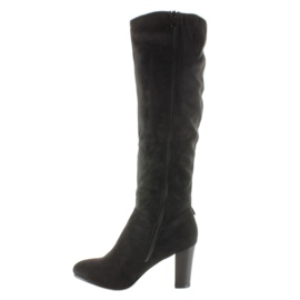 Vysoké podpatky s třásněmi H615 Black černá 1