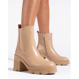 Dámské kotníkové boty Shelovet, béžové béžový 1