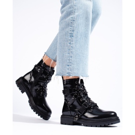 SHELOVET Lakované černé dělnice černý 1