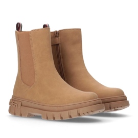 Kotníkové boty Tommy Hilfiger Bootie Cognac W T3A5-33059-0315582-582 hnědý 1